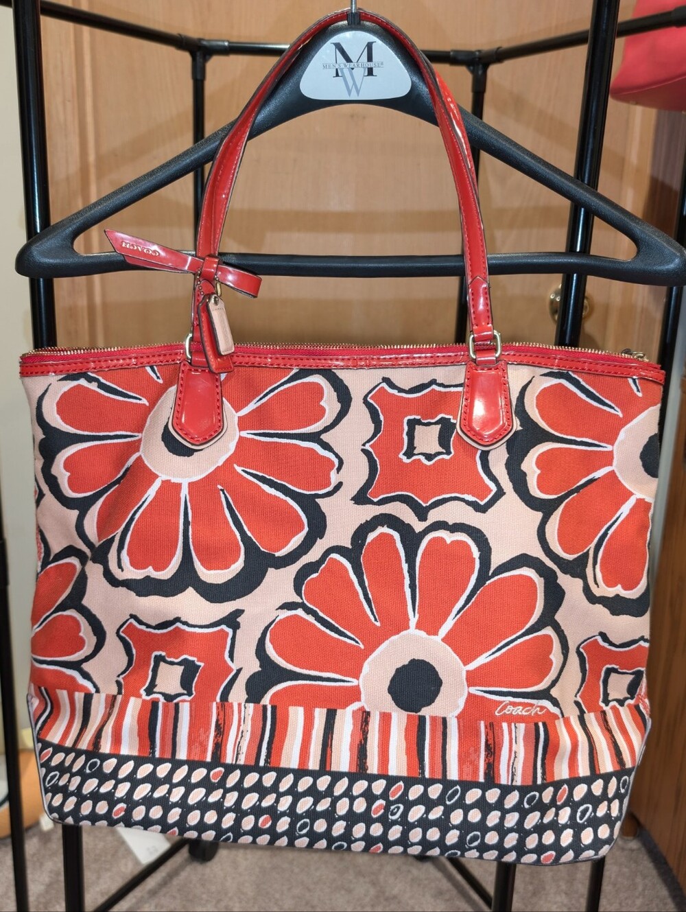 Poppy Floral Vintage Coach Purse